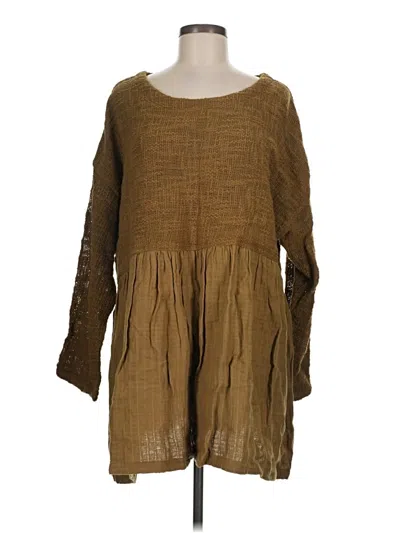 Pre-owned Paper Lace Casual Dress In Brown