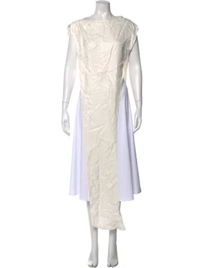 Pre-owned Paper London Bateau Neckline Sleeveless Top In Neutral