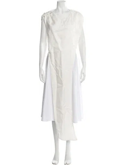 Pre-owned Paper London Crew Neck Sleeveless Tunic In White