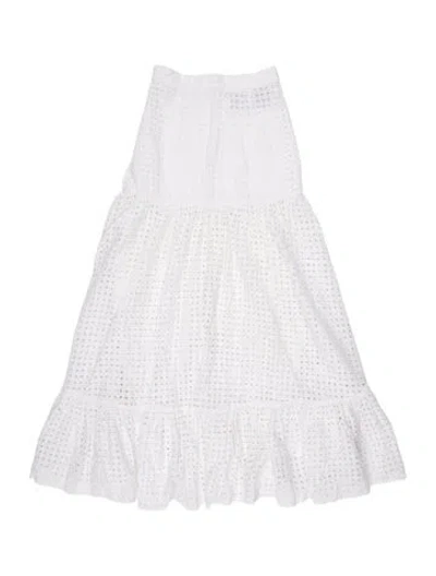 Pre-owned Paper London Lace Pattern Mini Skirt In White