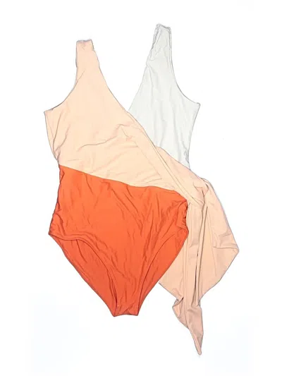 Pre-owned Paper London One Piece Swimsuit In Orange