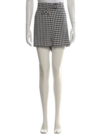 Pre-owned Paper London Plaid Print Knee-length Shorts In Multi