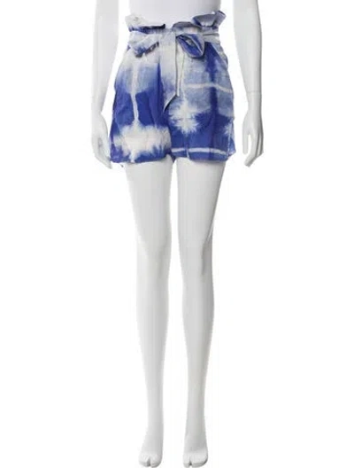 Pre-owned Paper London Silk Mini Shorts W/ Tags In Multi