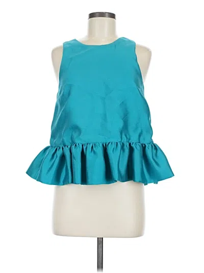 Pre-owned Paper London Sleeveless Blouse In Teal