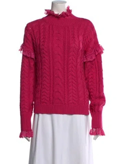 Pre-owned Paper London Turtleneck Sweater In Pink