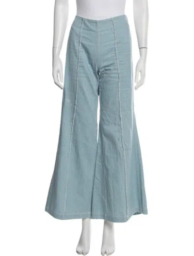 Pre-owned Paper London Wide Leg Pants In Blue