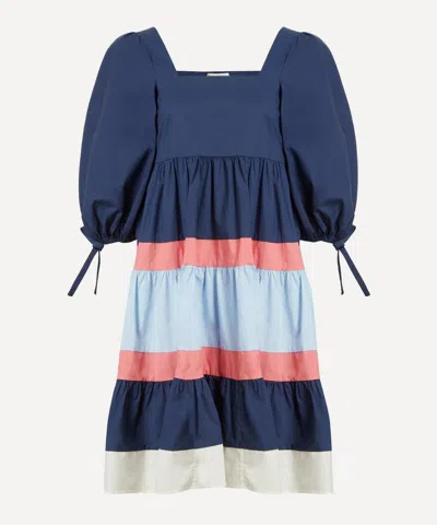 Paper London Women's Martha Striped Navy Dress In Multi