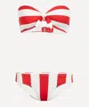 Paper London Women's Porto Bandeau Bikini Top In Red