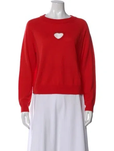 Pre-owned Paper London Wool Crew Neck Sweater W/ Tags In Red