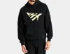 Paper Planes All Points Pullover Hoodie In Black/ Gold