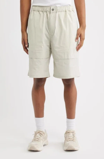 Paper Planes Cotton Blend Utility Shorts In Neutral