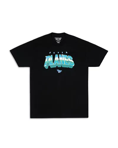 Paper Planes Galaxy Logo Graphic T-shirt In Black