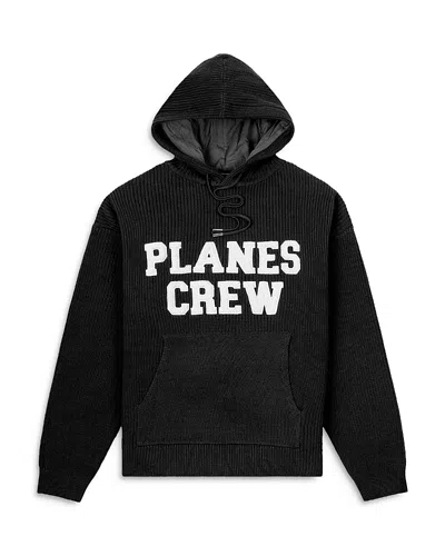 Paper Planes Graphic Hoodie In Black