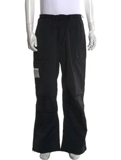 Pre-owned Paper Planes Graphic Print Cargo Pants In Black