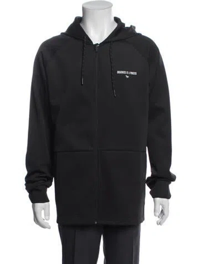Pre-owned Paper Planes Graphic Print Crew Neck Hoodie In Blue