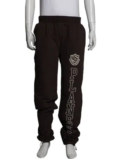 Pre-owned Paper Planes Graphic Print Joggers W/ Tags In Brown