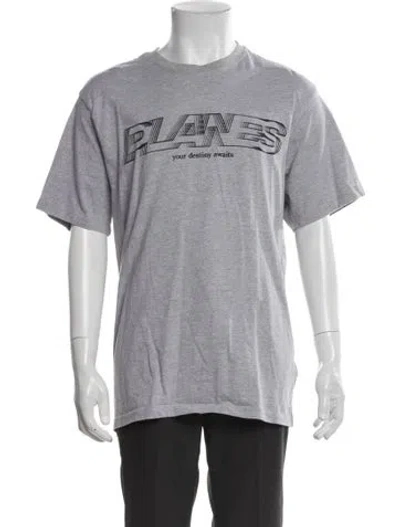 Pre-owned Paper Planes Graphic Print Short Sleeve Shirt In Gray