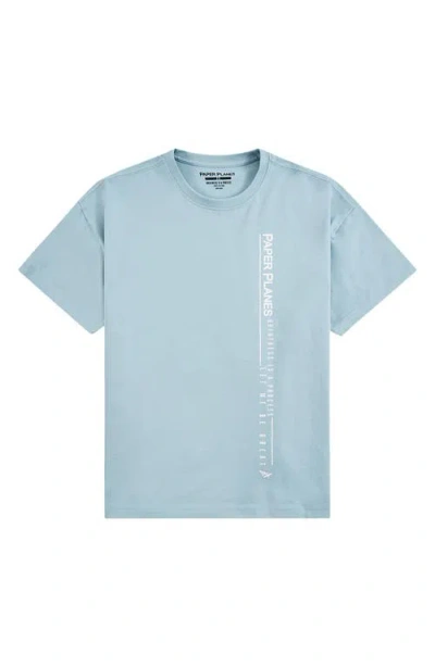 Paper Planes Let Me Be Great Graphic T-shirt In Blue
