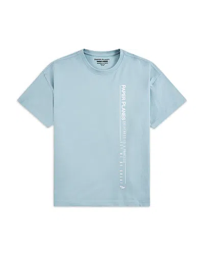 Paper Planes Let Me Be Great Tee In Blue