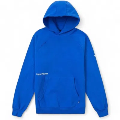Paper Planes Men's Garment Dyed Fleece Hoodie In Galaxy Blue In Multi