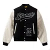 Paper Planes Men's Varsity Jacket In Black In Black