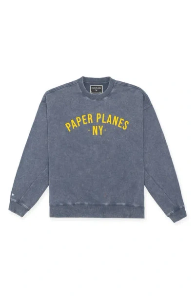 Paper Planes Ny Felt Logo Sweatshirt In Animal Print