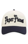 Paper Planes Old E A-frame Snapback Baseball Cap In White