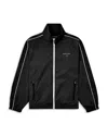 Paper Planes Open Bottom Track Jacket In Black