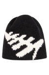 Paper Planes Plane Flag Beanie In Black