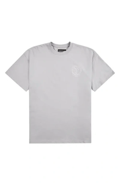 Paper Planes Planest Terry Washed Graphic T-shirt In Gray