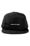 Paper Planes Quilted 5-panel Hat In Black