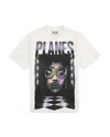 Paper Planes Surrealist Face Heavyweight Tee In Blue