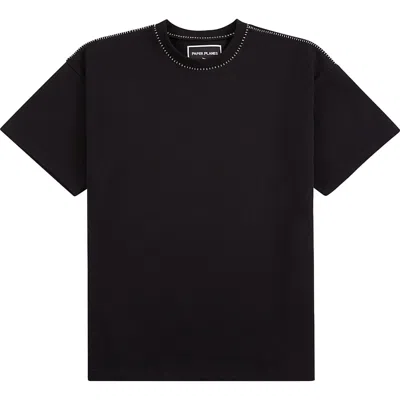 Paper Planes Terry T-shirt In Black