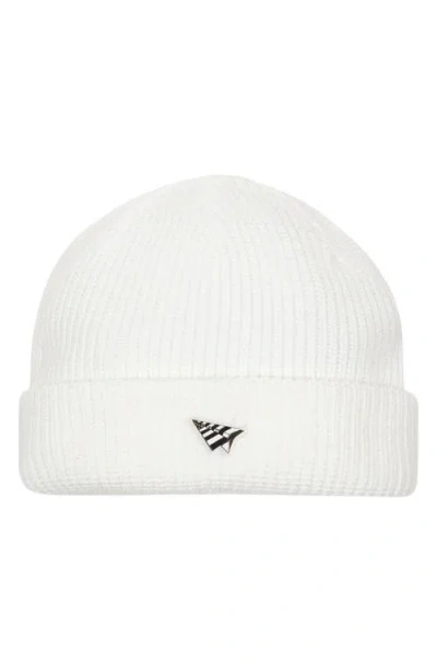 Paper Planes Wharfman Rib Beanie In White