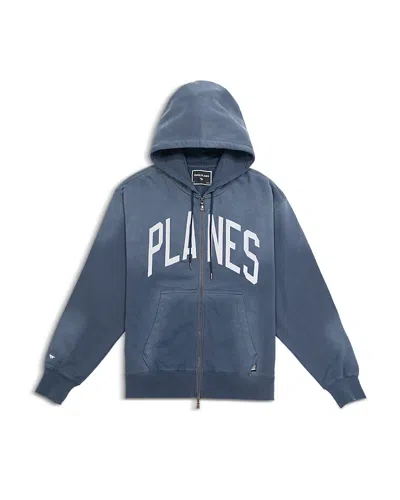 Paper Planes Zip Logo Hoodie In Gold