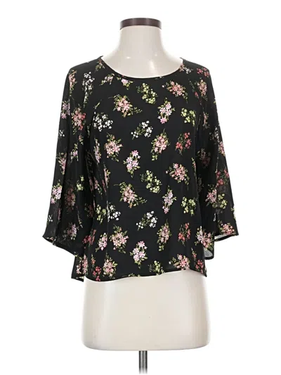 Pre-owned Papermoon 3/4 Sleeve Blouse In Black