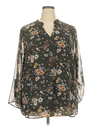 Papermoon 3/4 Sleeve Blouse In Black