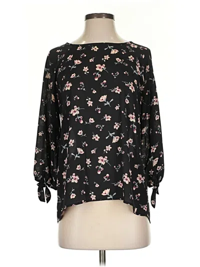 Pre-owned Papermoon 3/4 Sleeve Blouse In Black