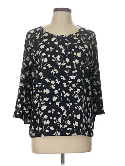 Pre-owned Papermoon 3/4 Sleeve Blouse In Black