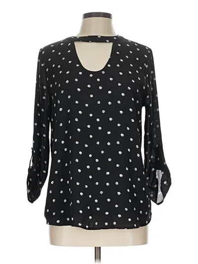Pre-owned Papermoon 3/4 Sleeve Blouse In Black