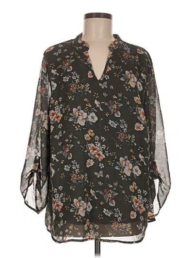 Pre-owned Papermoon 3/4 Sleeve Blouse In Black