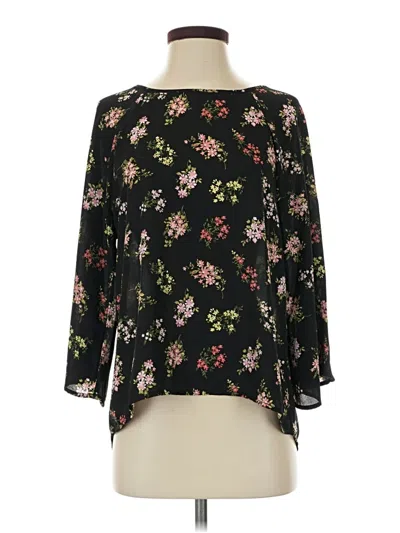Pre-owned Papermoon 3/4 Sleeve Blouse In Black
