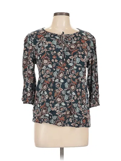 Pre-owned Papermoon 3/4 Sleeve Blouse In Blue