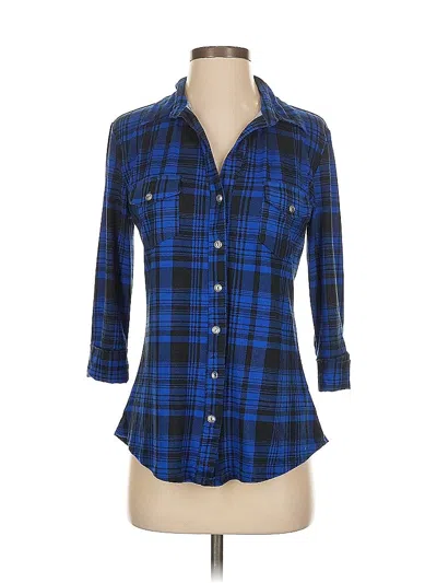 Pre-owned Papermoon 3/4 Sleeve Blouse In Blue