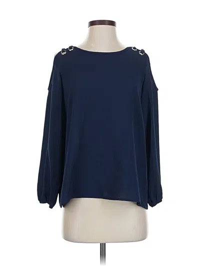 Pre-owned Papermoon 3/4 Sleeve Blouse In Blue