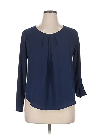 Pre-owned Papermoon 3/4 Sleeve Blouse In Blue