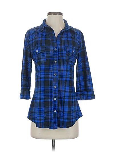 Pre-owned Papermoon 3/4 Sleeve Blouse In Blue