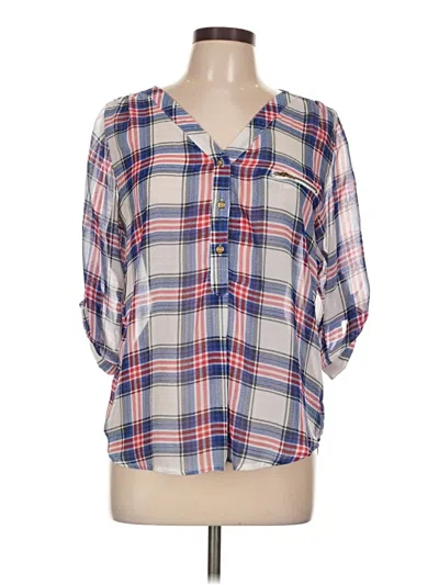 Pre-owned Papermoon 3/4 Sleeve Blouse In Blue