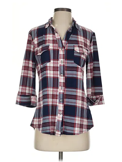 Pre-owned Papermoon 3/4 Sleeve Blouse In Blue