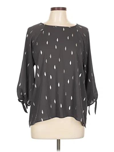 Pre-owned Papermoon 3/4 Sleeve Blouse In Gray